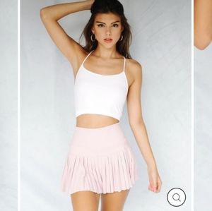NWOT GOLD HINGE LIGHT PINK TENNIS SKIRT SMALL